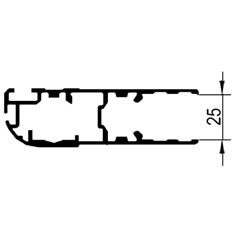 Profil vrat  (bez lemu) L = 1300 mm - ND